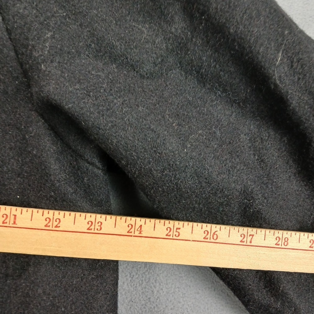 Silhouettes Overcoat Womens XL Black Wool Lined Pleated Comfort Thermal Outdoor - Picture 6 of 7